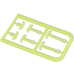 Фиксаторы для крепления бойлов Mikado S/M/L S/M/L, fluo-жёлт. (уп.-2 х 6шт.) (AMC-9051-04)