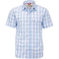 Рубашка Simms Big Sky SS Shirt, Sky/Flame Plaid, M