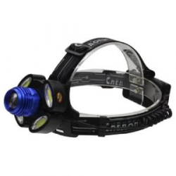 Фонарь налобный "Сибирский Следопыт-Стильб", 1 LED + 4 COB, zoom, аккум. 220В