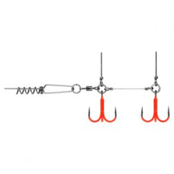 Оснастка Призёр крашеный стингер со спиралью JIG Spring Soft Baits, размер S