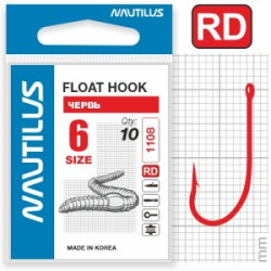 Крючок Nautilus Float Червь 1108R № 6