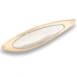 Блесна колеблющаяся Akara Legend Udachnaja со вставкой 80 мм 30 гр. цвет Go(Sil)