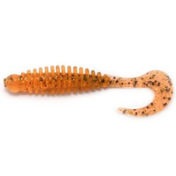 Силиконовая приманка Boroda Baits Phantom 70 mm ОРАНЖЕВЫЙ ЧЁРН.БЛ. (Orange&Black Flackes)