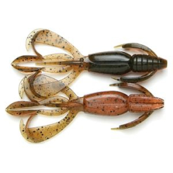 Силиконовая приманка Keitech Crazy Flapper 4.4" - #438 Green Pumpkin Fire