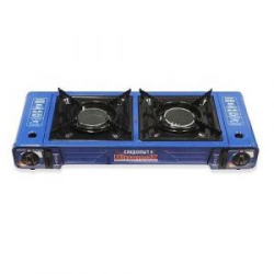 Плита настольная газовая "Следопыт - UltramaX", двойная (с переходником) (PF-GST-DM02)
