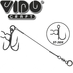 Vido Craft Ассист из титана 1х7 с тройником T-Treble VD-7TTiJE