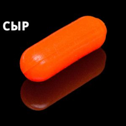 Силиконовая приманка Soorex Barrel 27x9mm цв. 106 Orange Cheese 6pcs.