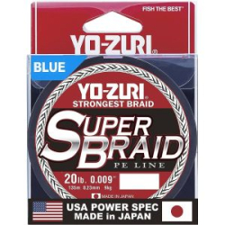 Плетеный шнур Yo-Zuri PE Superbraid 270м Blue (0,36мм) 50lbs