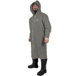 Плащ-дождевик Следопыт, плотный EVA, 80х131 см, с козырьком на капюшоне и чехлом, серый, р.60-62
