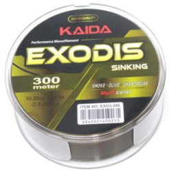 Леска Kaida EXODIS Sinking цв.multicolor 300м 0,405мм 19,44кг