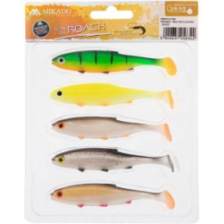 Силиконовая приманка ПЛОТВА Mikado Real Fish 8,5cm цвет ROACH, ассорти. (5шт.) креветка (PMRFR- 8.5-MIX)