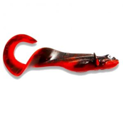 Силиконовая приманка KanalGratis Nettel Juvenile 190мм 25гр цвет: Red Black, (уп./2шт.), (NJ-REDBLACK-08)