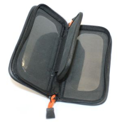 Кошелек малый Columbia DYH-105 цв. Черн\Оранж 18x10cm