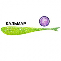 Силиконовая приманка Crazy Fish Glider 3.5" 36-90-54-6 кальмар цв. green acid (зеленая кислота)