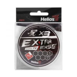 Шнур Helios Extrasense X3 PE Red 92m 0.8/14LB 0.16mm
