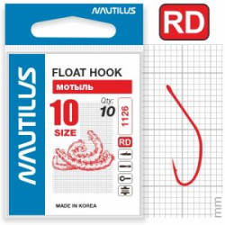 Крючок Nautilus Float Мотыль 1126R №10