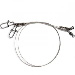 Поводок стальной NAMAZU Leader 7х7, d-0,45 мм, L-30 см, test- 23 кг (уп. 2 шт.)