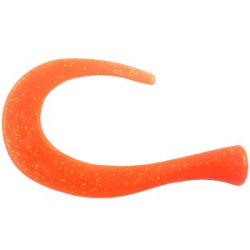 Хвост силиконовый для Strike Pro Guppie Jr 9см 3,4гр. цвет оранжевый с блестками 4шт