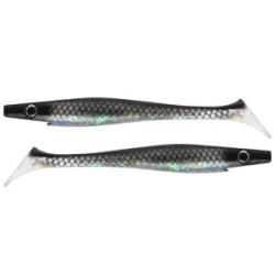 Силиконовая приманка Strike Pro Pig Shad Tournament, 180 мм, 30 гр. цвет: Midnight Shiner, (уп./2шт.)