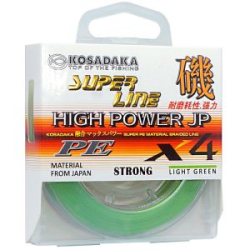 Леска плетёная Kosadaka Super Line PE X4 High-Power JP 150м, цв. light green, 0,14мм, 8,2кг