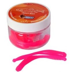 Силиконовая приманка Brown Perch Pinworm 70mm цвет FS605