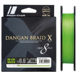 Шнур Major Craft Dangan Braid X DBX8 150m Green # 1.2