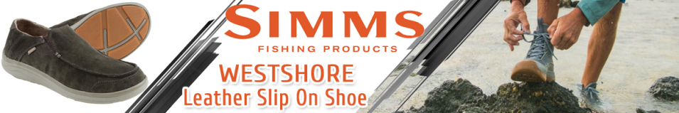 Simms Westshore Leather Slip On Shoe, Dark Olive