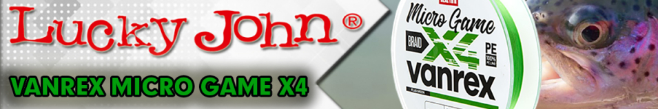 Lucky John Vanrex Micro Game х4 Braid Fluo Green 125m