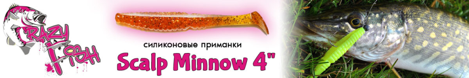 Crazy Fish Scalp Minnow 4" 