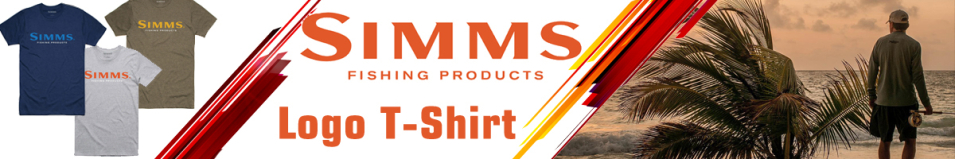 Simms Logo T-Shirt, Dark Moon Heather
