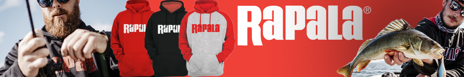 Rapala Sweatshirt серая с красными рукавами