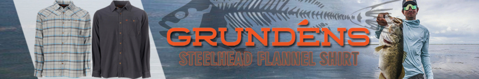 Grundens Steelhead Flannel Shirt, Metal Plaid