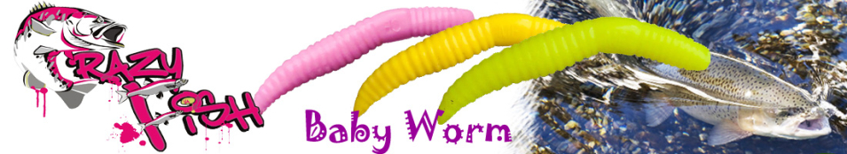 Crazy Fish MF Baby Worm 2"