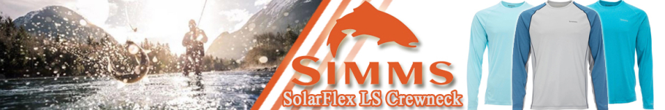 Simms SolarFlex LS Crewneck - Solid, Nightfall Heather/Sterling