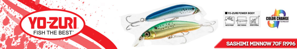Yo-Zuri Sashimi Minnow 70F R996