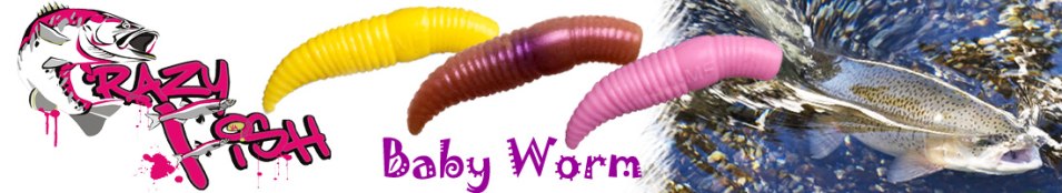 Crazy Fish MF Baby Worm 1.2"