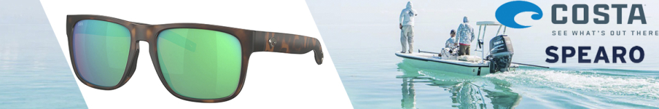 Costa Spearo 580G (Matte Black Shiny Tortoise/Green Mirror 580G)