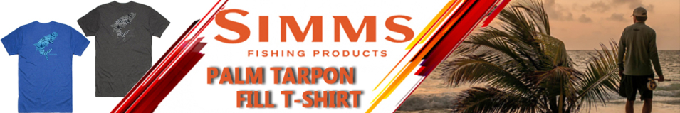 Simms Palm Tarpon Fill T-Shirt, Charcoal Heather