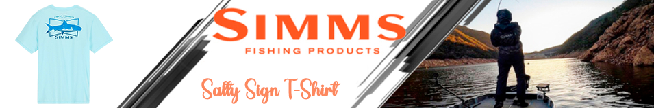 Simms Salty Sign T-Shirt, Sea Breeze