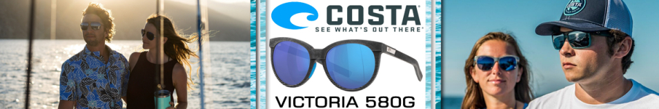 Costa Victoria 580G Net Rubber w/Blue Rubber/Blue Mirror 580G