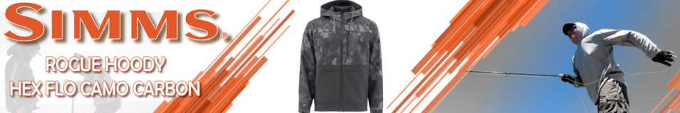 Simms Rogue Hoody, Hex Flo Camo Carbon