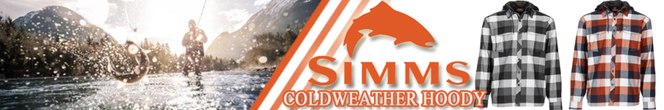 Simms Coldweather Hoody, Slate Buffalo Plaid