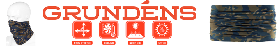 Grundens Fish Head Neck Gaiter Butternut Camo