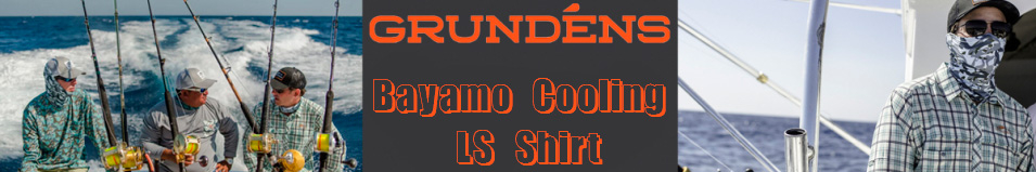 Grundens Bayamo Cooling LS Shirt, Overcast