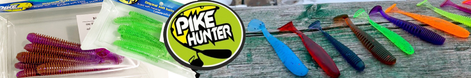 Pike Hunter Ribbed Worm 4.0" 10 см.