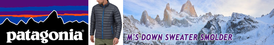 Patagonia M's Down Sweater Smolder Blue w/Andes Blue