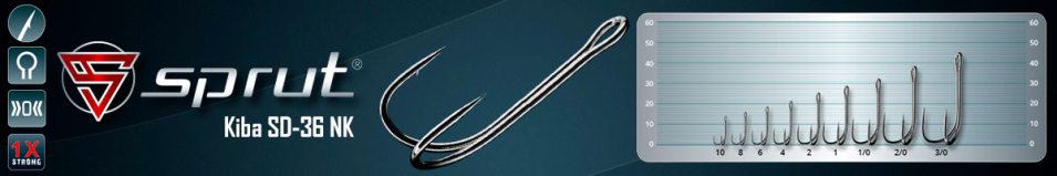 Sprut Kiba SD-36 NK (Double Round Bend Hook Nickel)