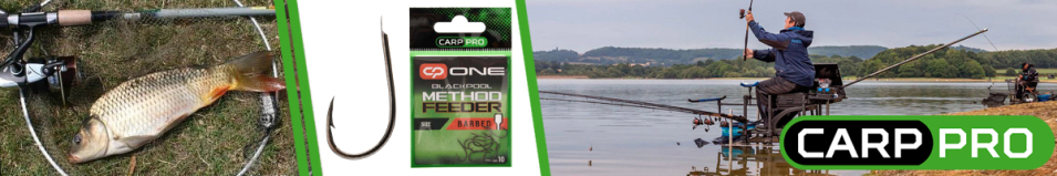 Carp Pro Black Nickel Blackpool Method Feeder Ringed