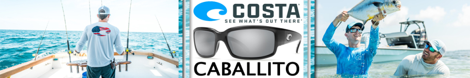 Costa Caballito 580 P Black/Silver Mirror