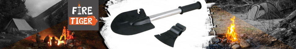 Лопата, топор, пила, нож  FIRE TIGER Набор X-14 